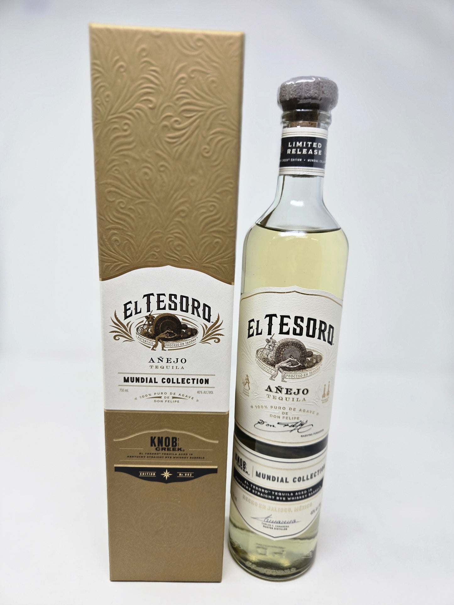 EL TESORO Anejo Aged In Knob Creek Barrels
