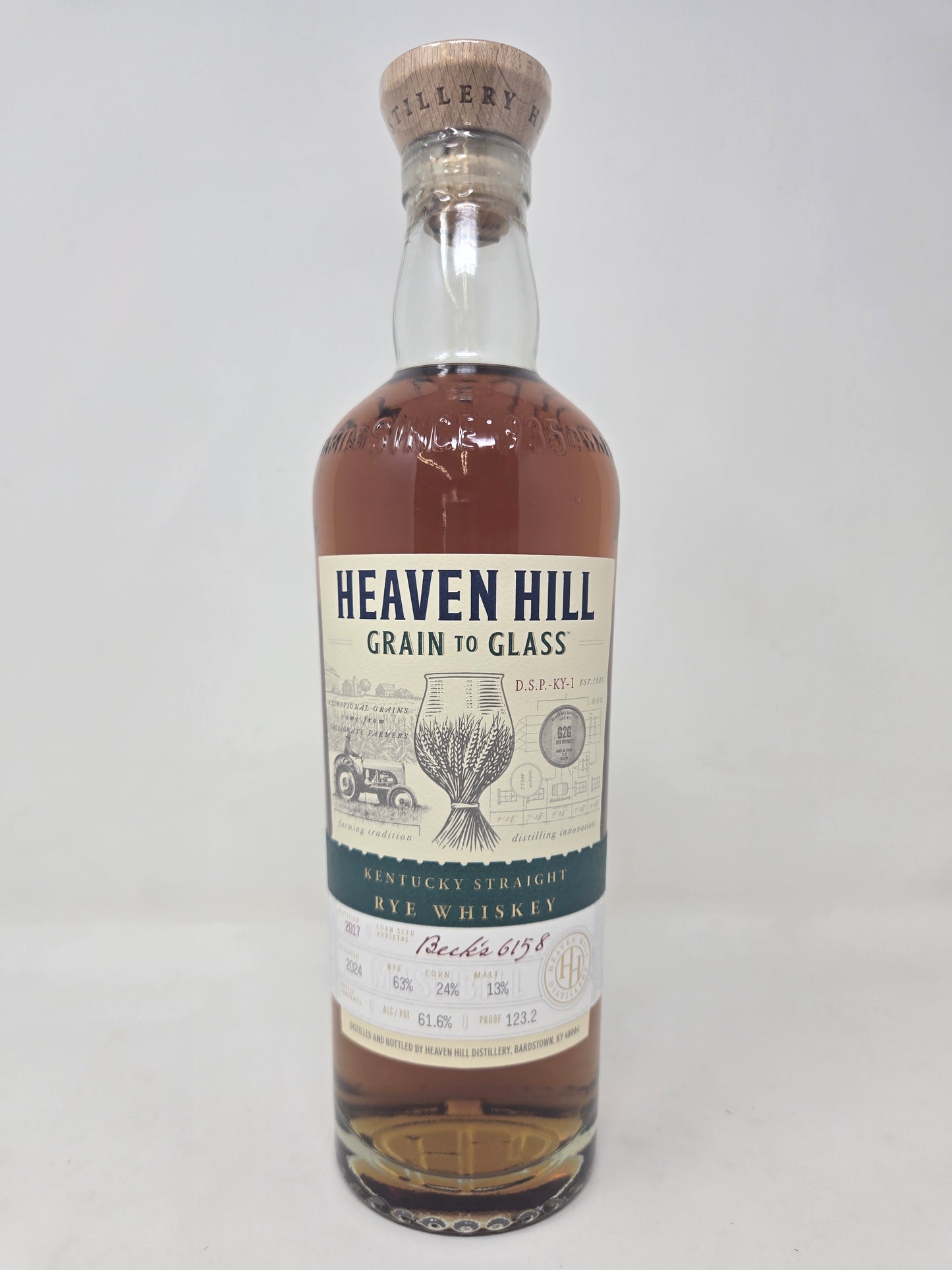 HEAVEN HILL Grain To Glass Rye Whiskey