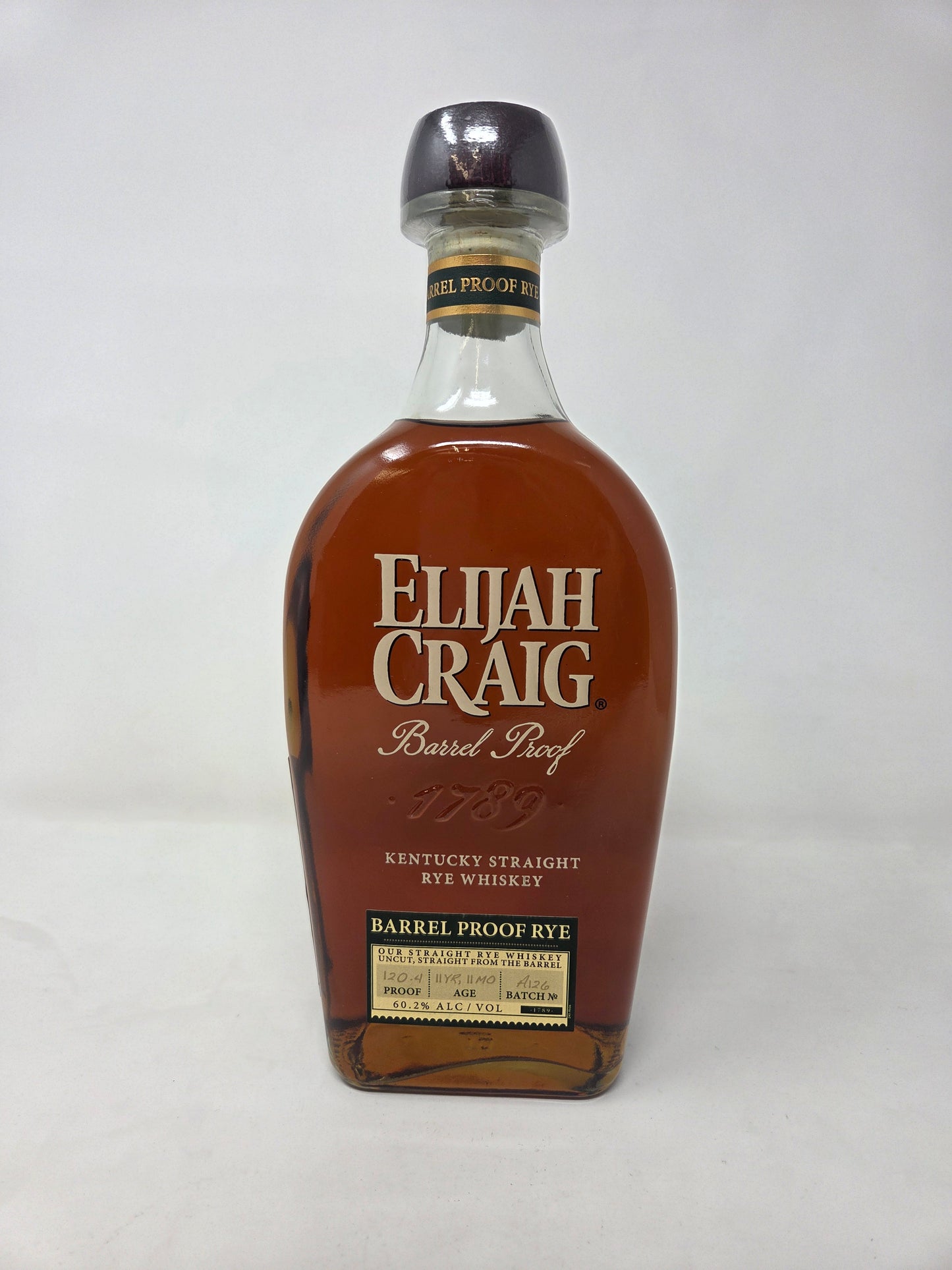 ELIJAH CRAIG Barrel Proof Rye A126
