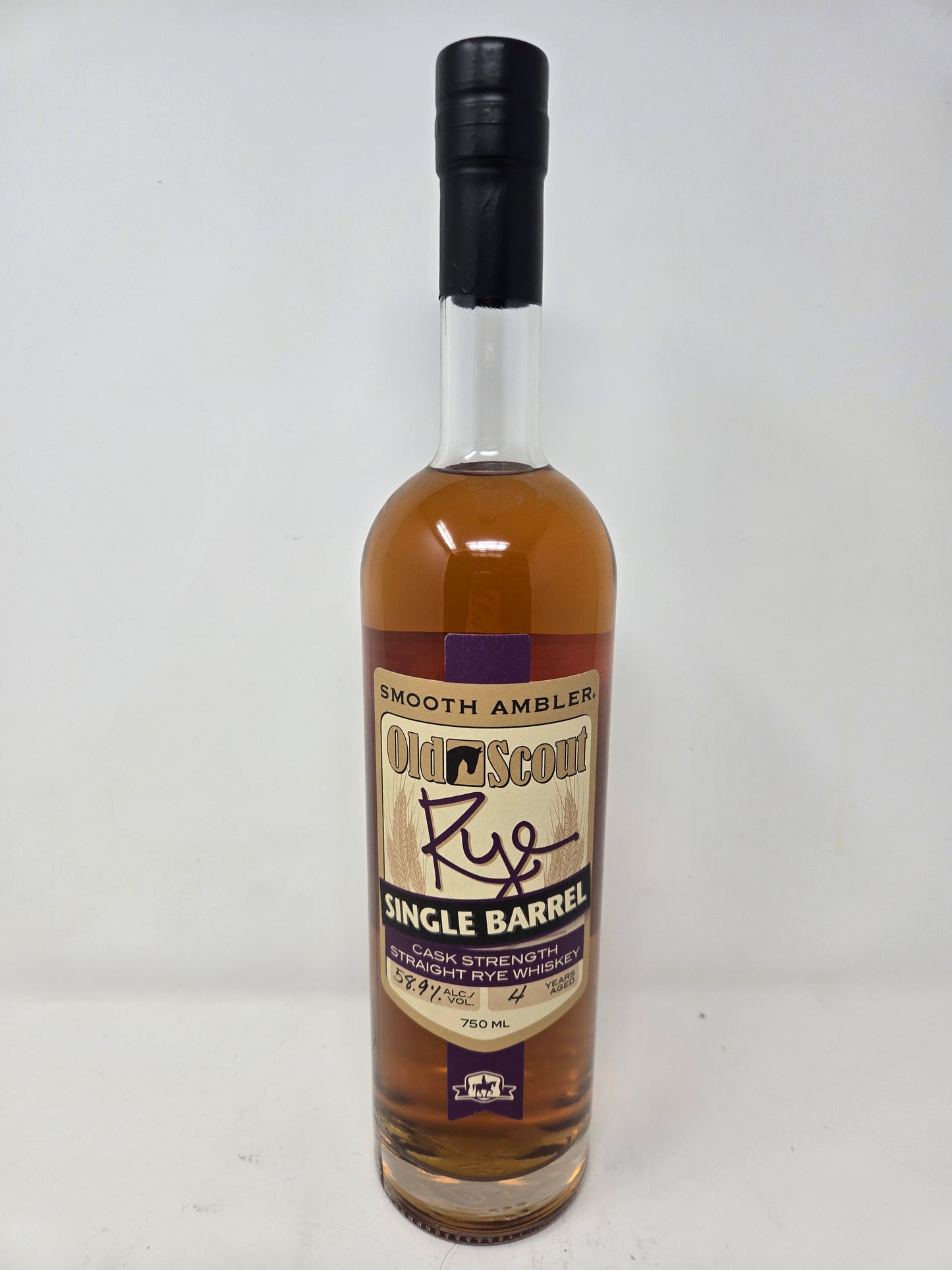 SMOOTH AMBLER Old Scout 4yr Single Barrel Rye 117.8 Proof