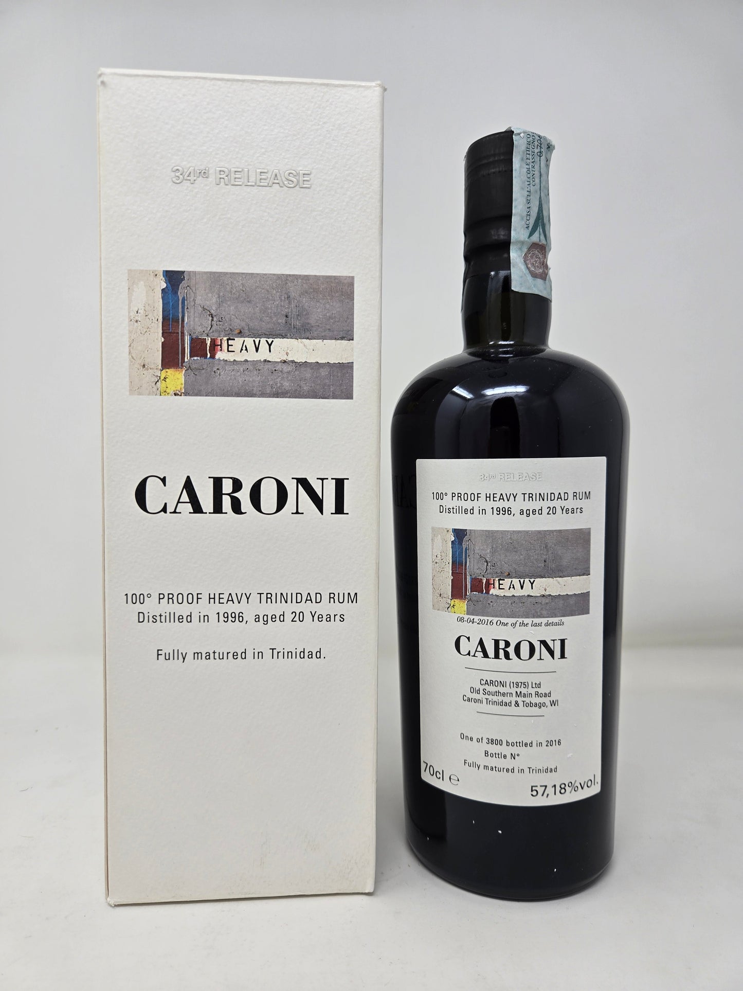 CARONI 1996 Velier 20 Year Old 100 Proof Heavy