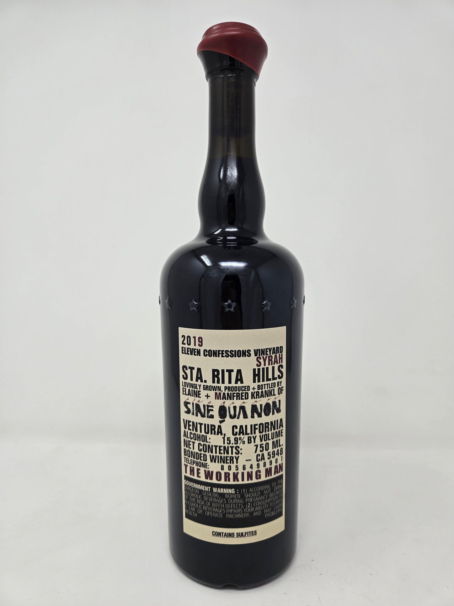 SINE QUA NON Eleven Confessions Syrah 2019