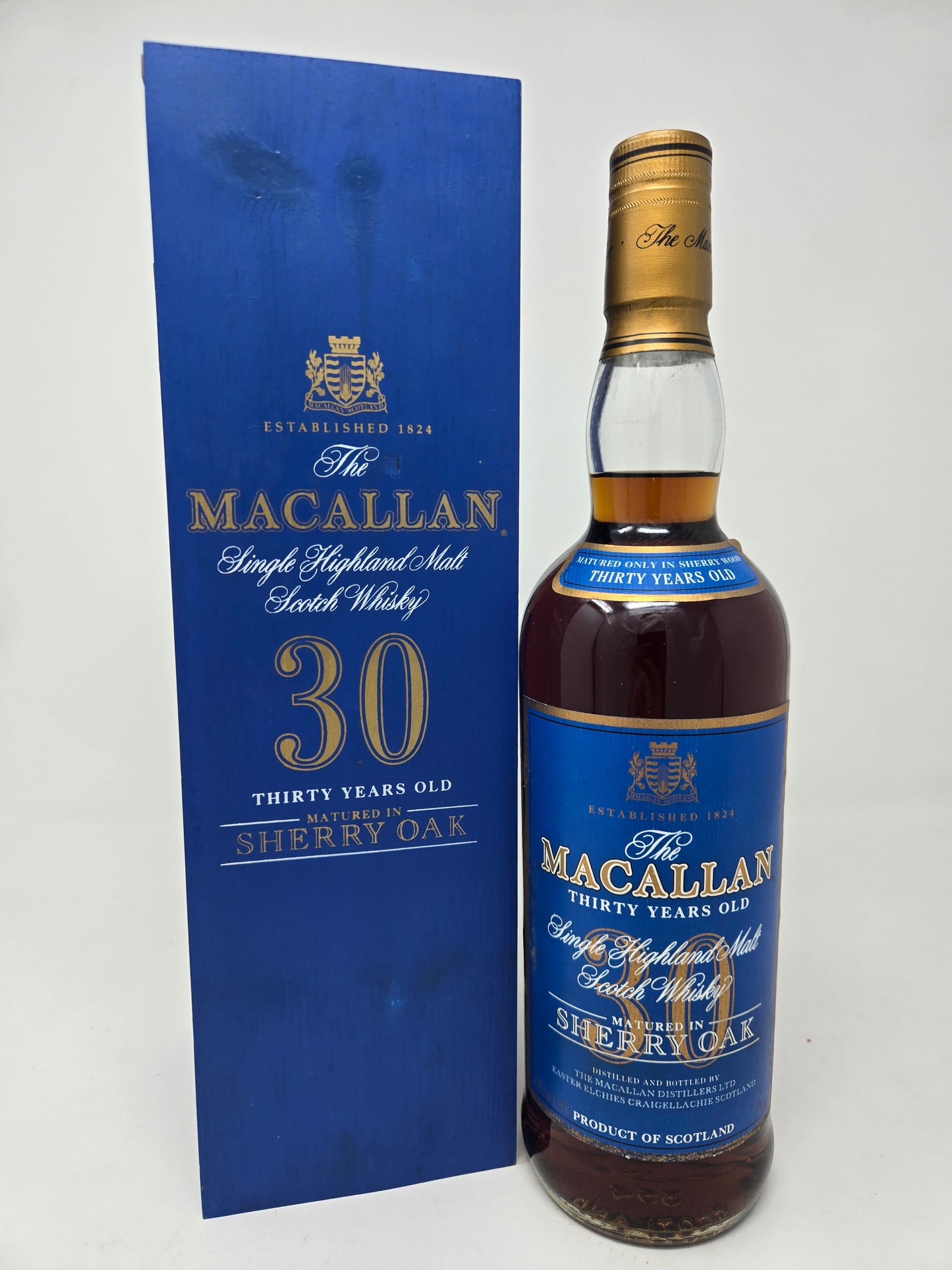MACALLAN 30-Yr Sherry Oak Blue Label 1990s