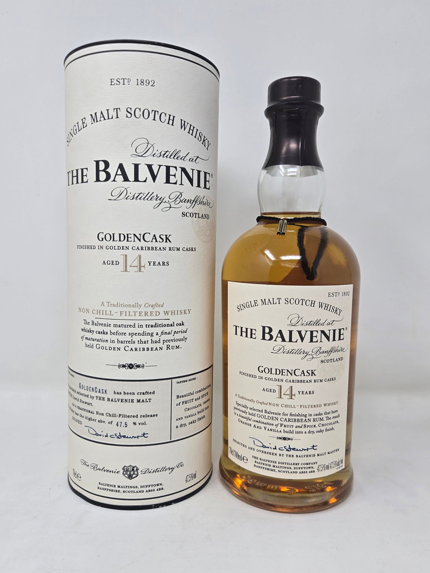 BALVENIE 14yr Golden Cask Finished In Caribbean Rum Casks (700ML)