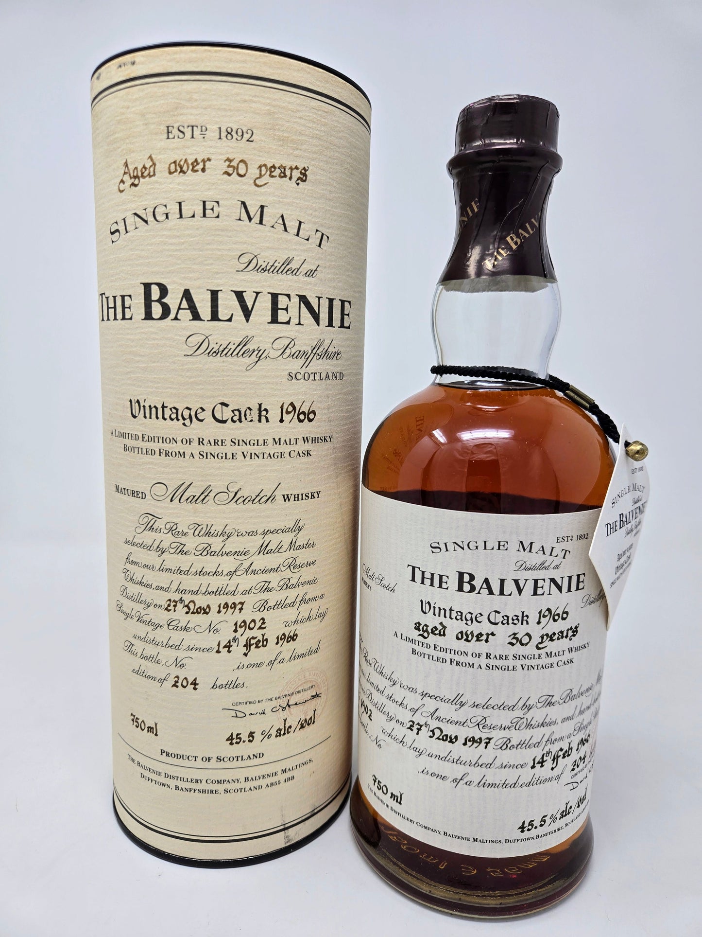 BALVENIE 30-year Vintage Cask 1902