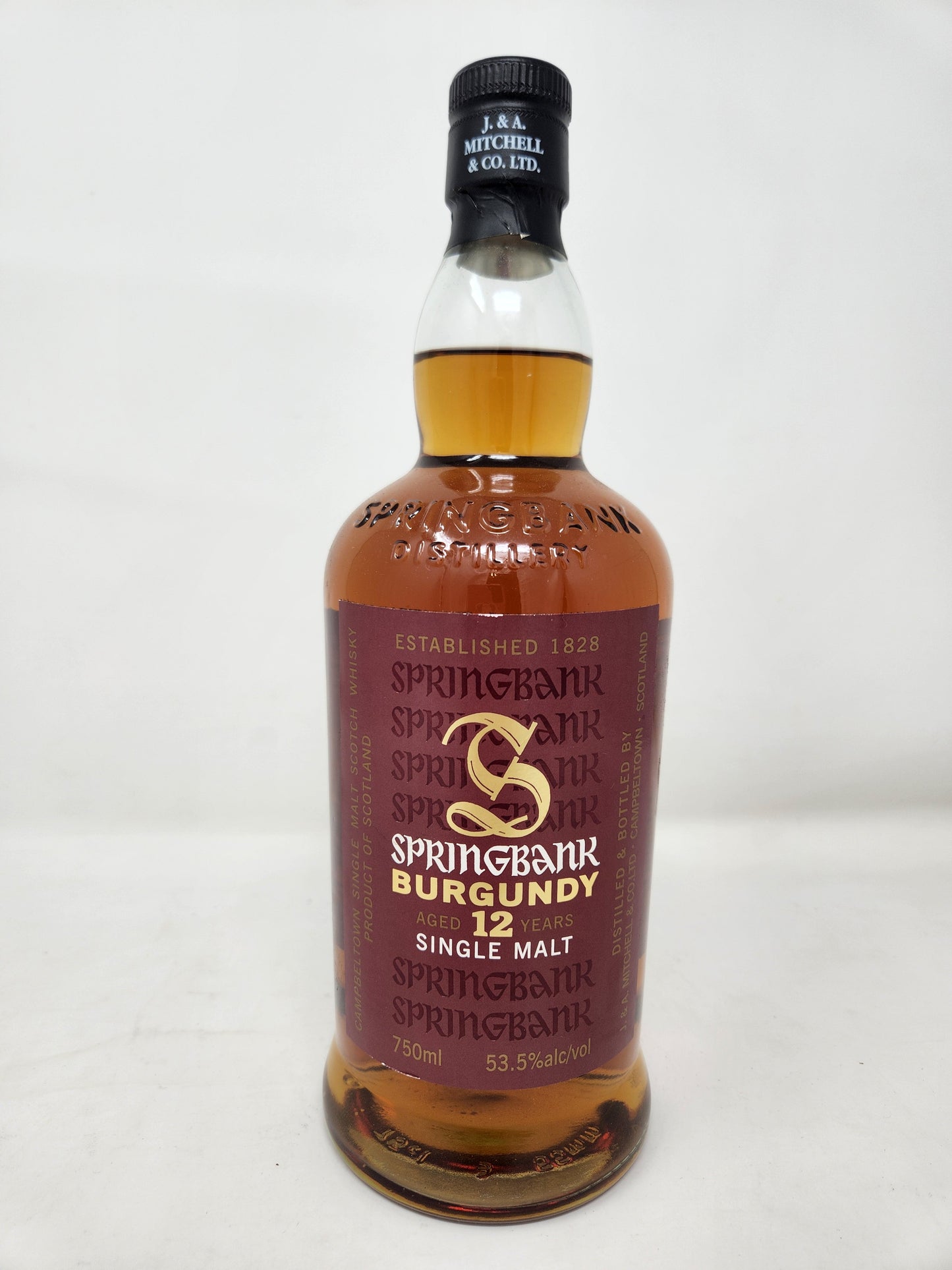 SPRINGBANK Burgundy Aged 12 Year Old Single Malt