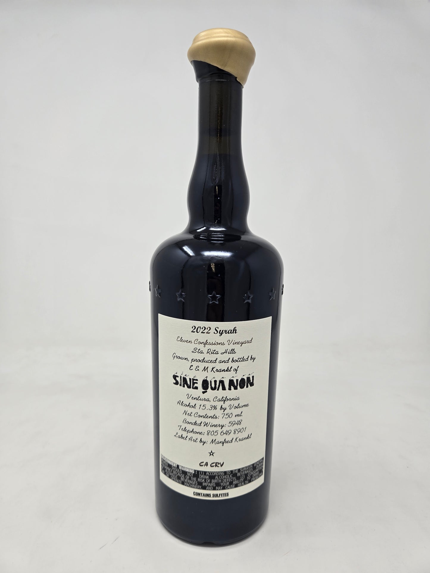 SINE QUA NON Eleven Confessions Syrah