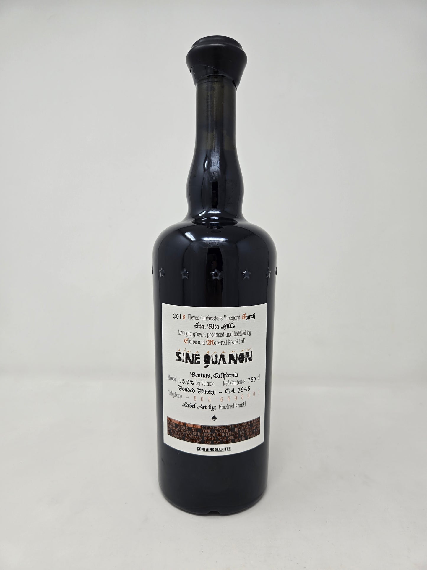 SINE QUA NON Eleven Confessions Syrah 2018