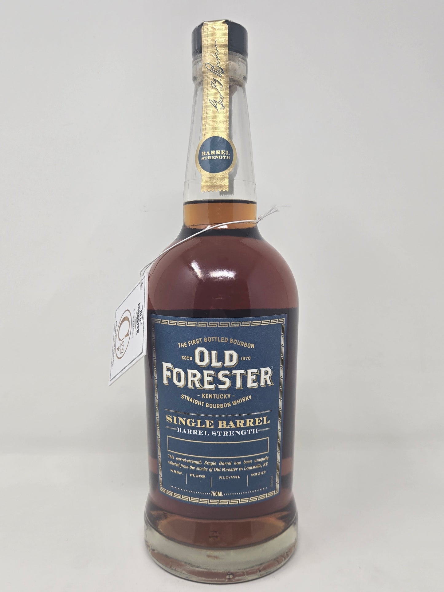 OLD FORESTER Single Barrel Barrel Strength "CWS Barrel" 126.6 Proof