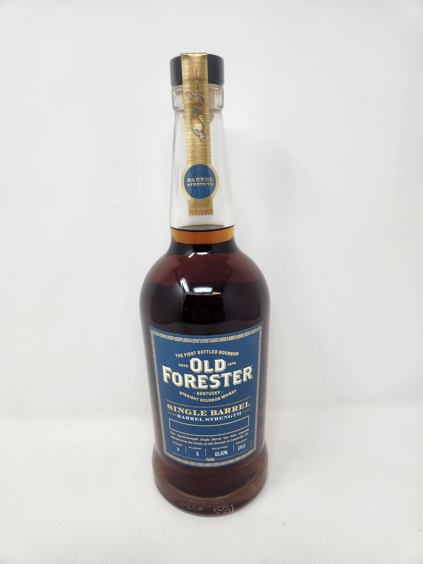 OLD FORESTER Single Barrel Barrel Strength "CWS Barrel" 126.6 Proof