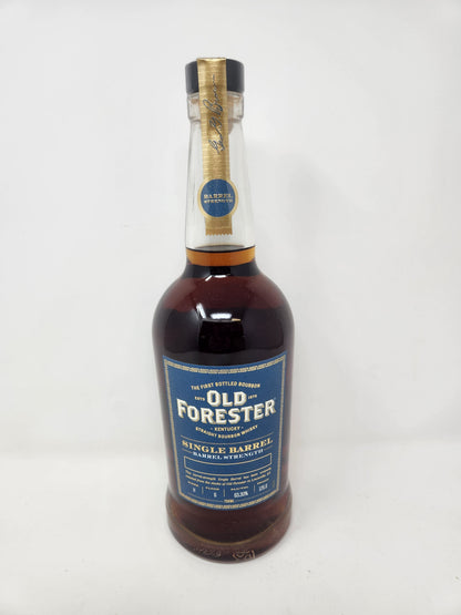OLD FORESTER Single Barrel Barrel Strength "CWS Barrel" 126.6 Proof