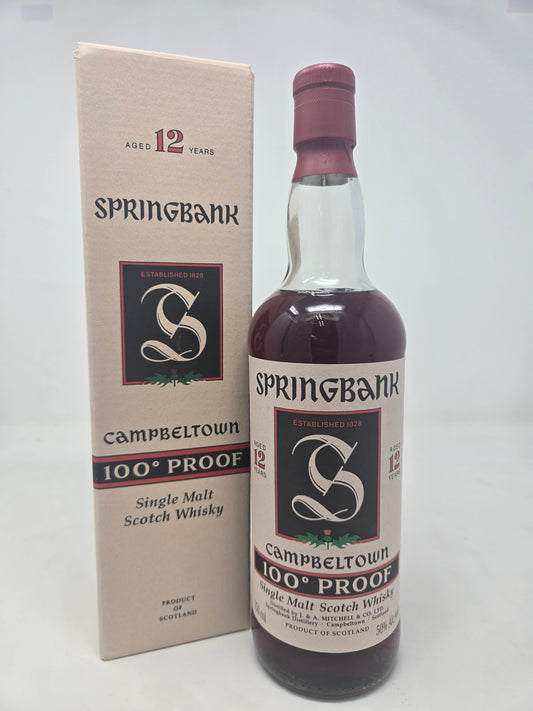 SPRINGBANK 12 Year Old Green Thistle 100° Proof "Double Dark"