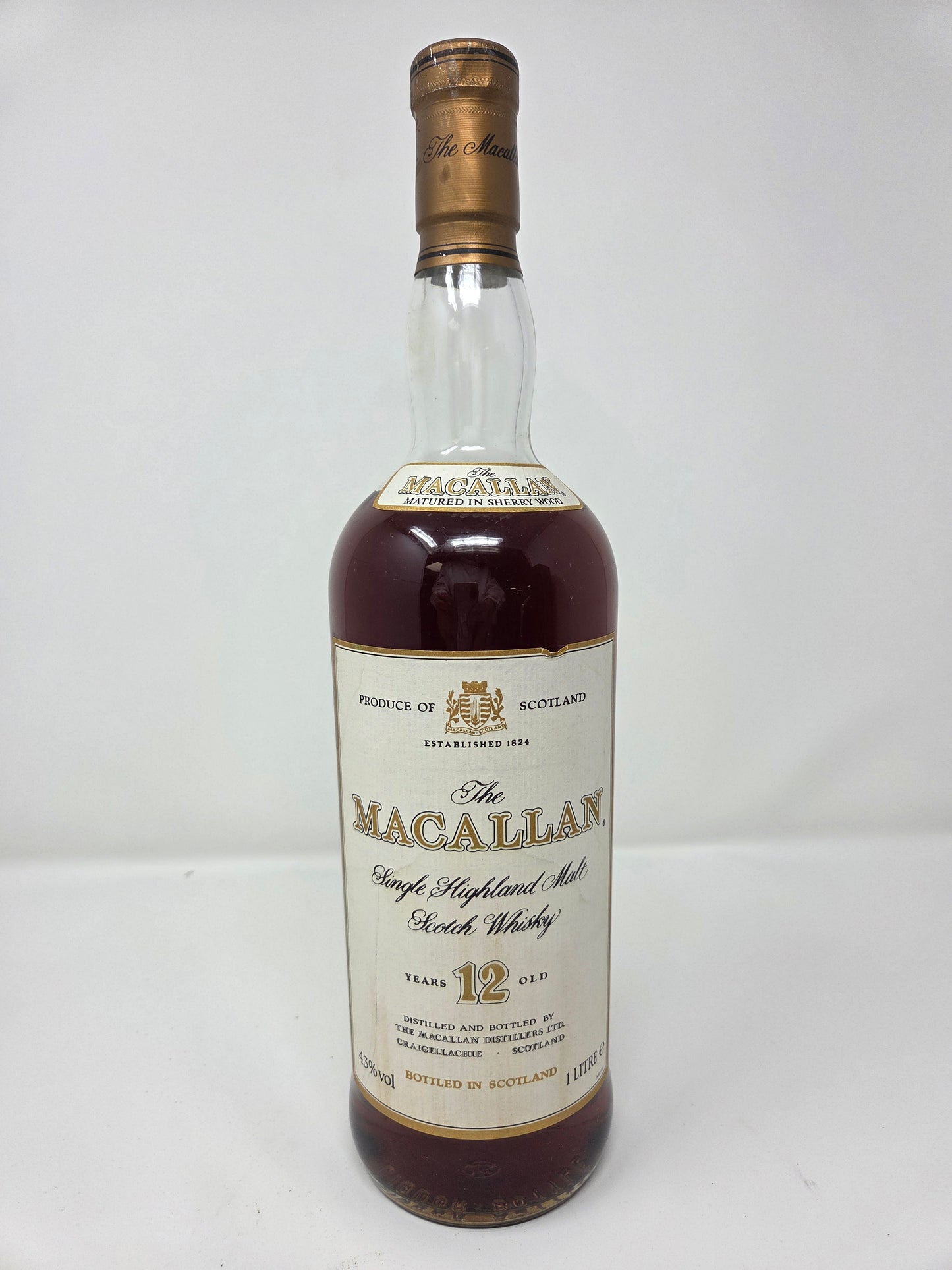 MACALLAN 12 Round Bottle 1990s Original Box