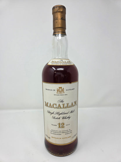 MACALLAN 12 Round Bottle 1990s Original Box