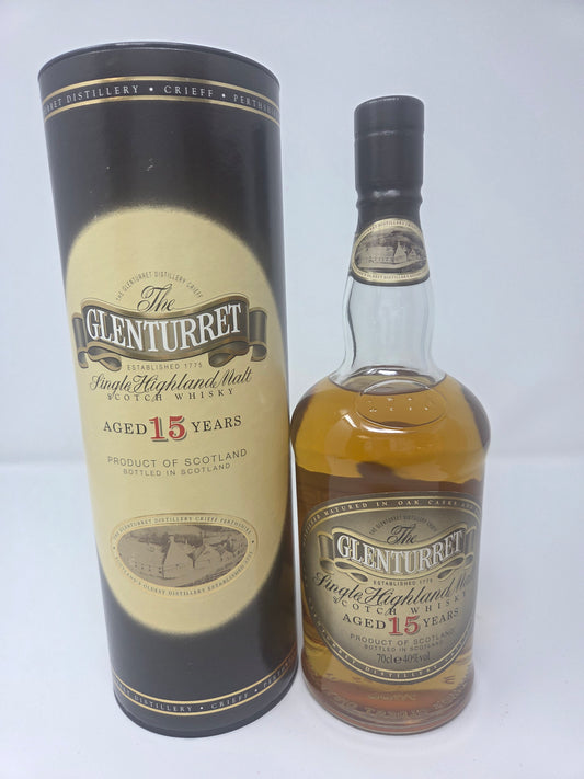 GLENTURRET 15 Year Old 1990s Bottling