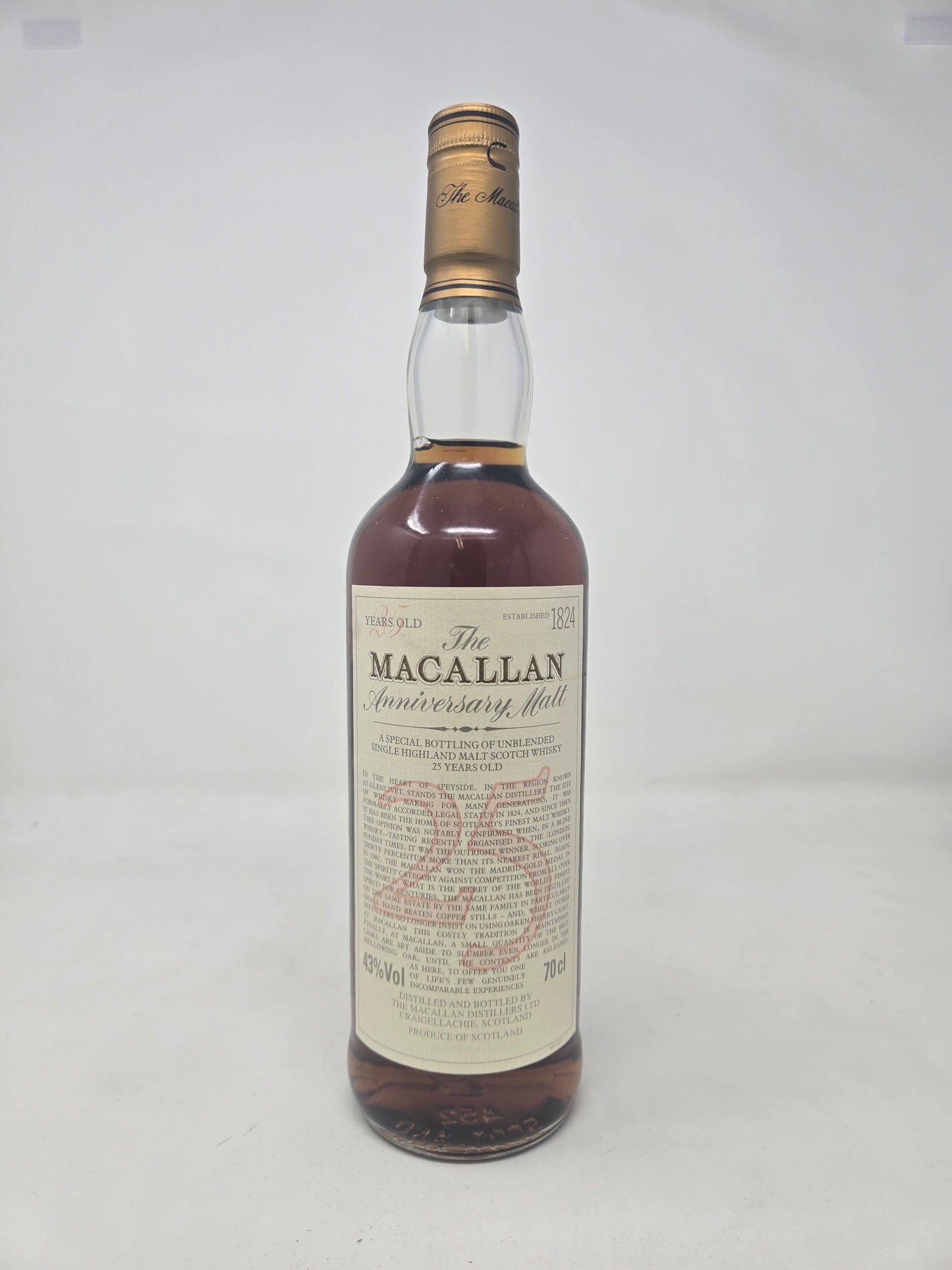 MACALLAN 25 Anniversary Malt (No Box)