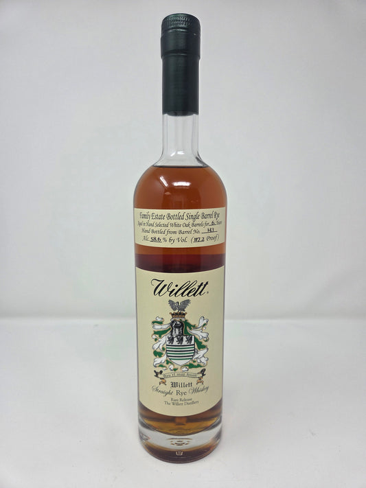 WILLETT 6 Year Rye Barrel 143 117.2 proof