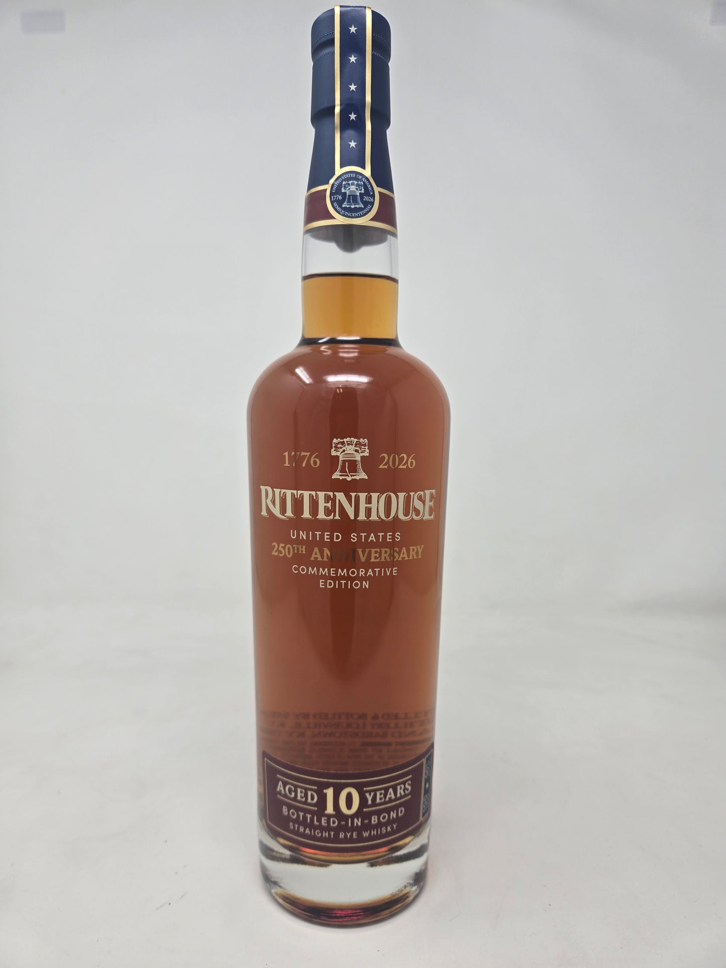 RITTENHOUSE 10 Year Bottled in Bond America 250th Edition Rye Whiskey