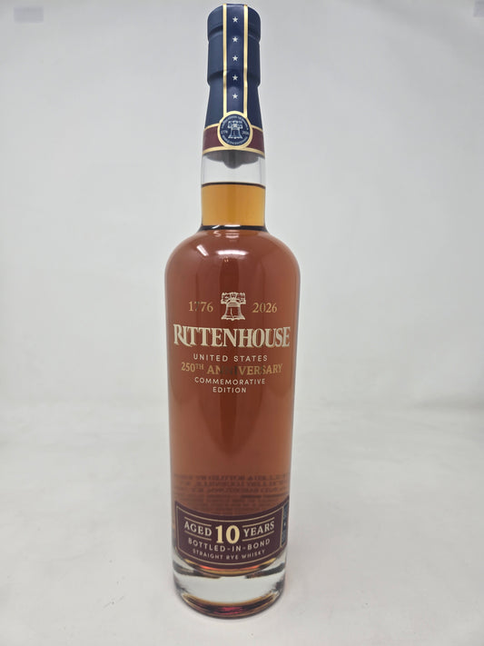 RITTENHOUSE 10 Year Bottled in Bond America 250th Edition Rye Whiskey