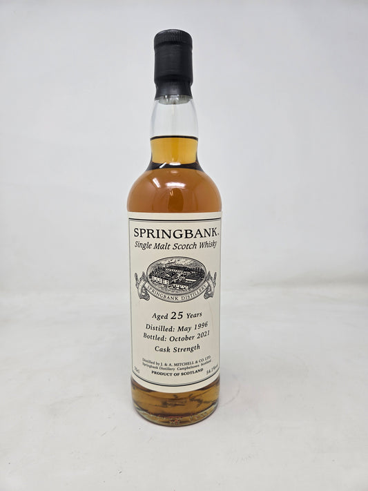 SPRINGBANK 25Yr Cask Strength (1996-2021) 54.1%