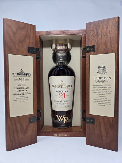 WHISTLEPIG 'The Beholden' 21 Year Old Single Malt Whiskey