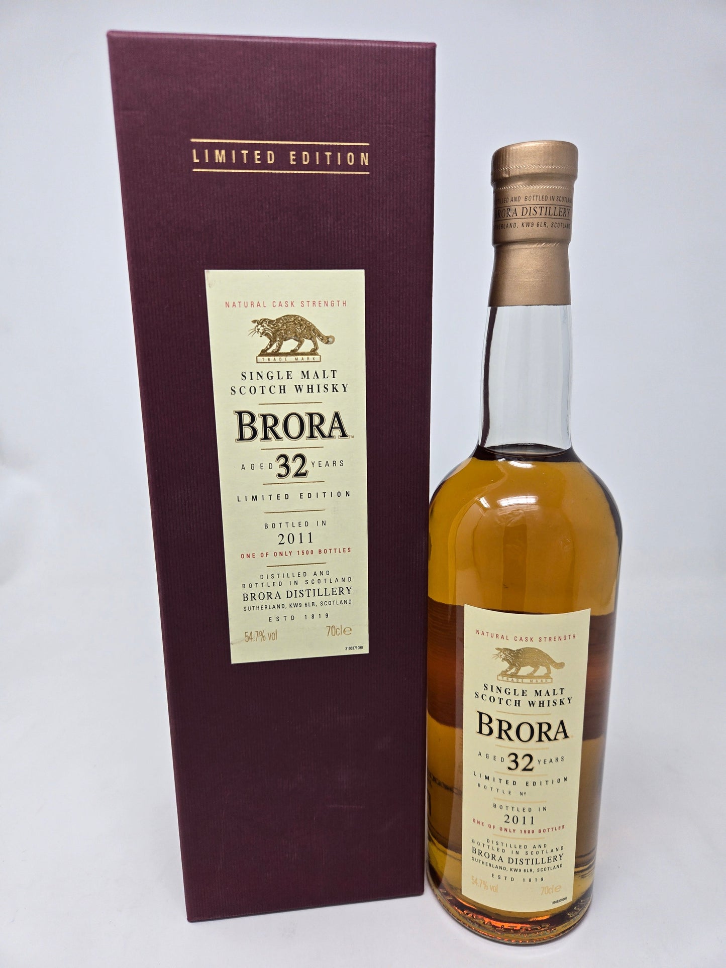 BRORA LIMITED EDITION 32 Yr Old 10th Release 2011 54.7%