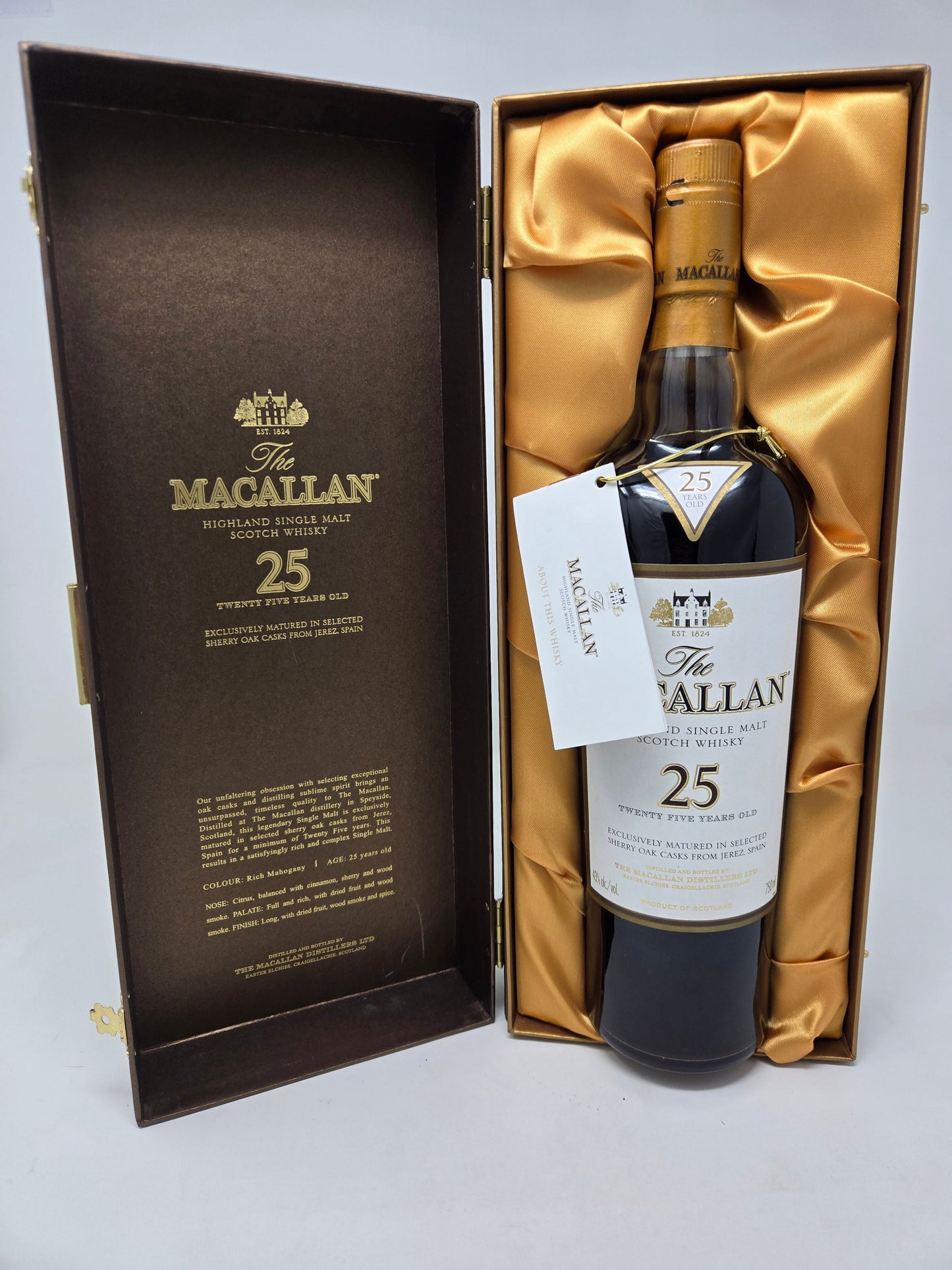 MACALLAN 25-Yr Sherry Oak (Bottled 2000) Brown Box