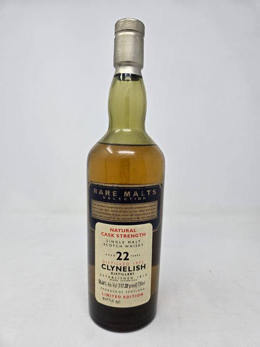 CLYNELISH 22-Year "Rare Malts" 1972 Limited Edition 58.64% ABV
