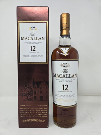 MACALLAN 12 Round Bottle 1990s Original Box