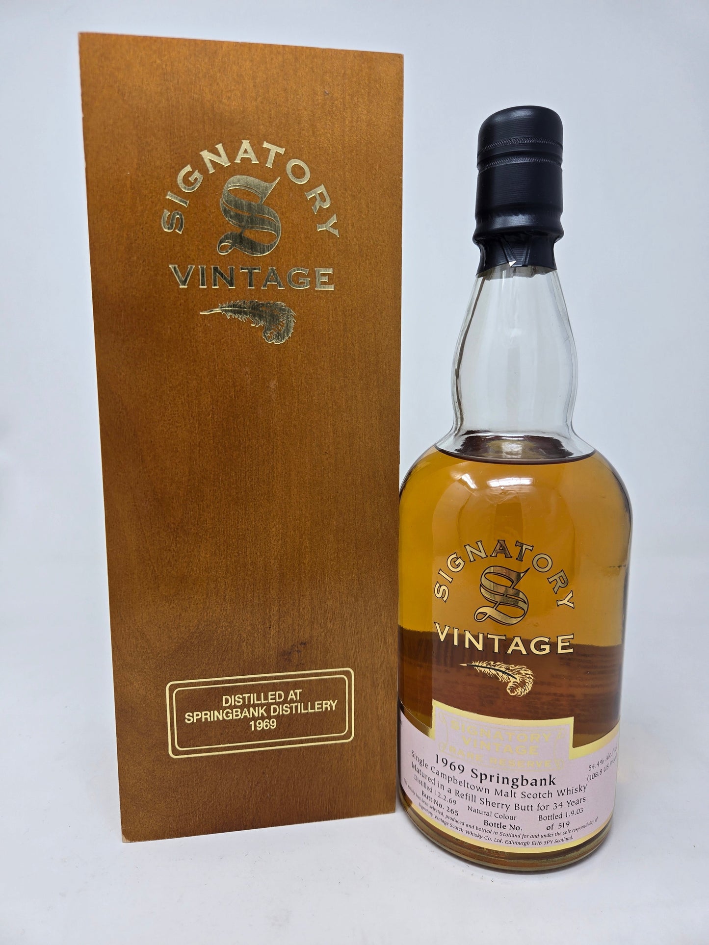 SIGNATORY VINTAGE RARE RESERVE SPRINGBANK 1969 34yr Single Malt Scotch Whisky