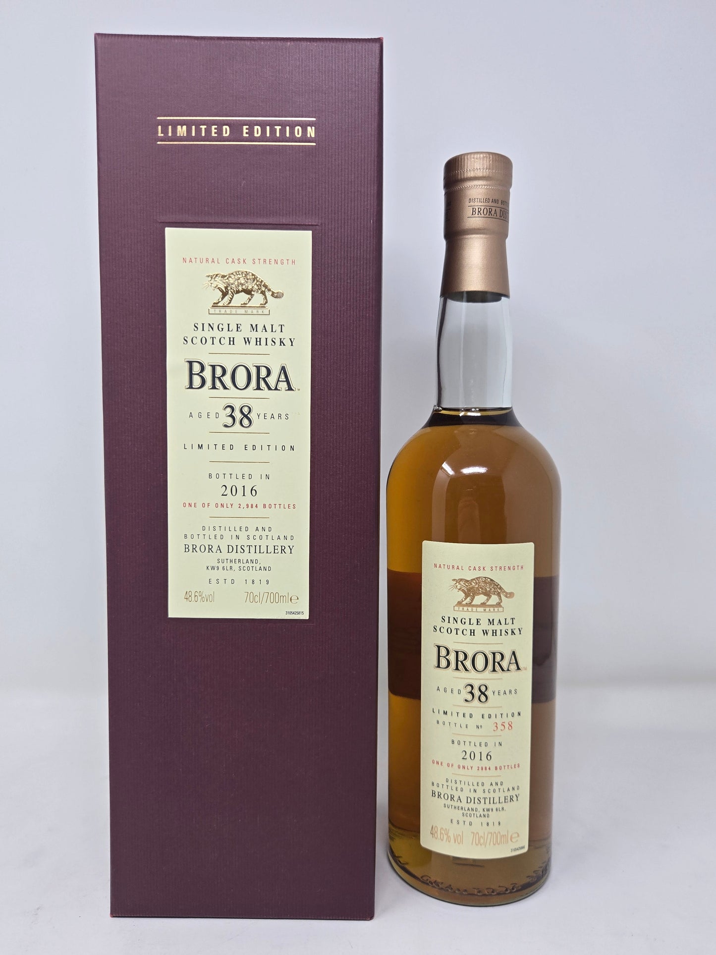 BRORA LIMITED EDITION 38 Yr Old 15th Release 2016 48.6%