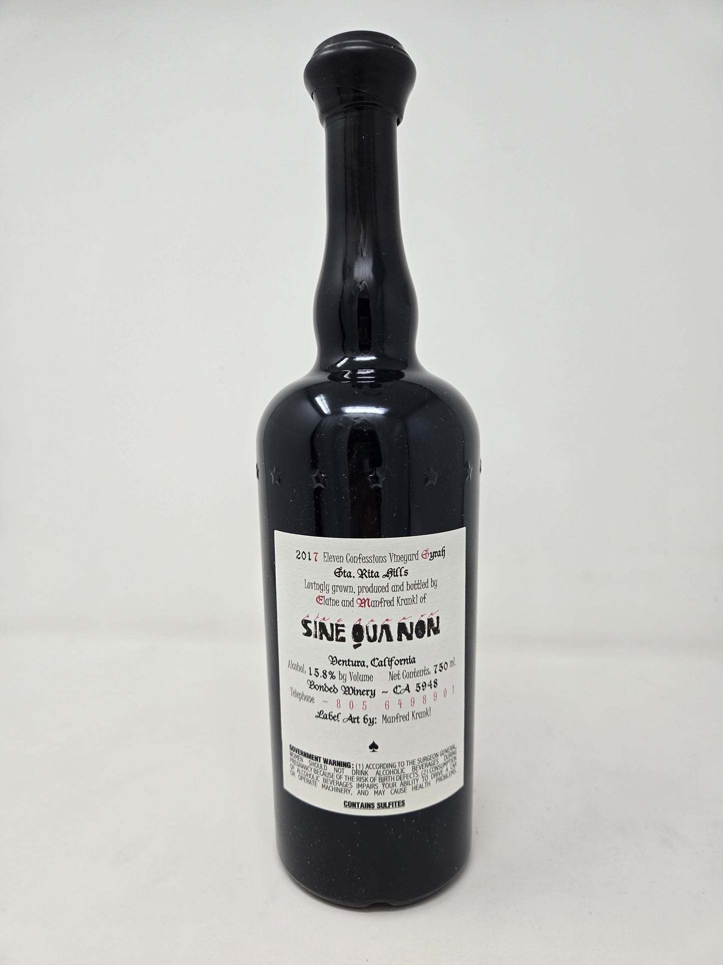 SINE QUA NON Eleven Confessions Syrah 2017