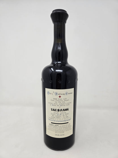 SINE QUA NON 17th Nail In My Cranium Syrah 2005