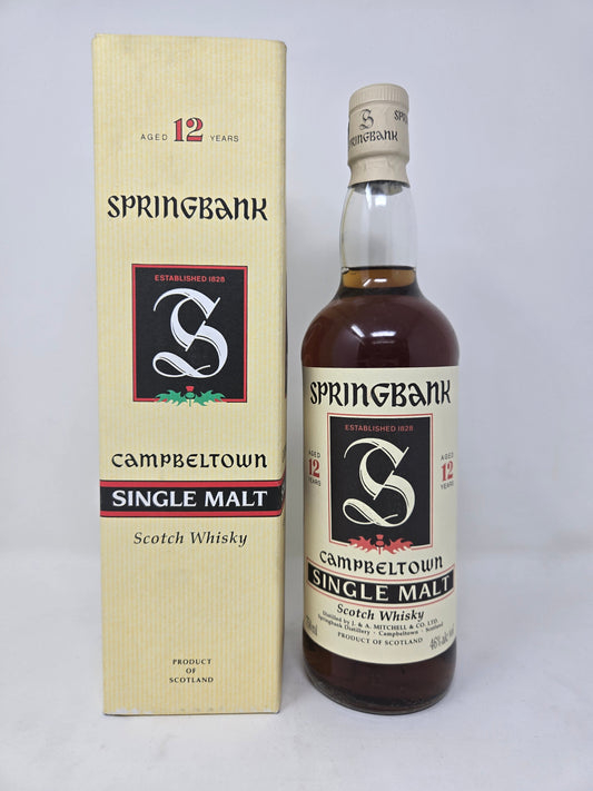 SPRINGBANK 12 Yr Old Red Thistle 1990s 46%