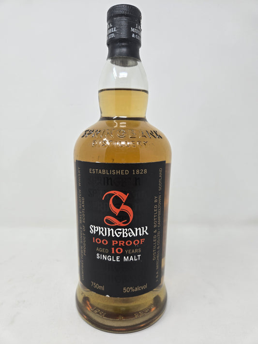 SPRINGBANK 10 Year Old 100 Proof (No Box)