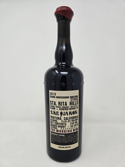 SINE QUA NON Eleven Confessions Syrah 2019
