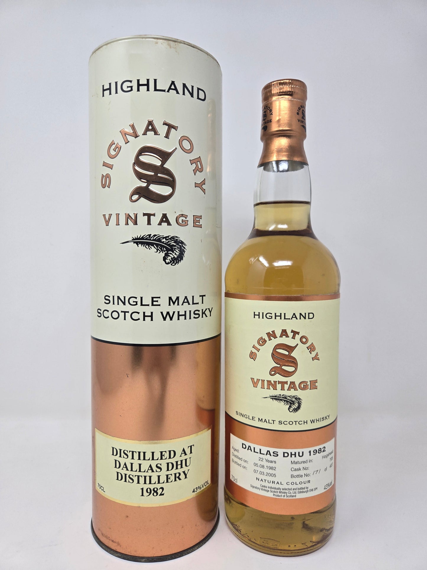 DALLAS DHU Signatory Vintage 22 Yrs Old
