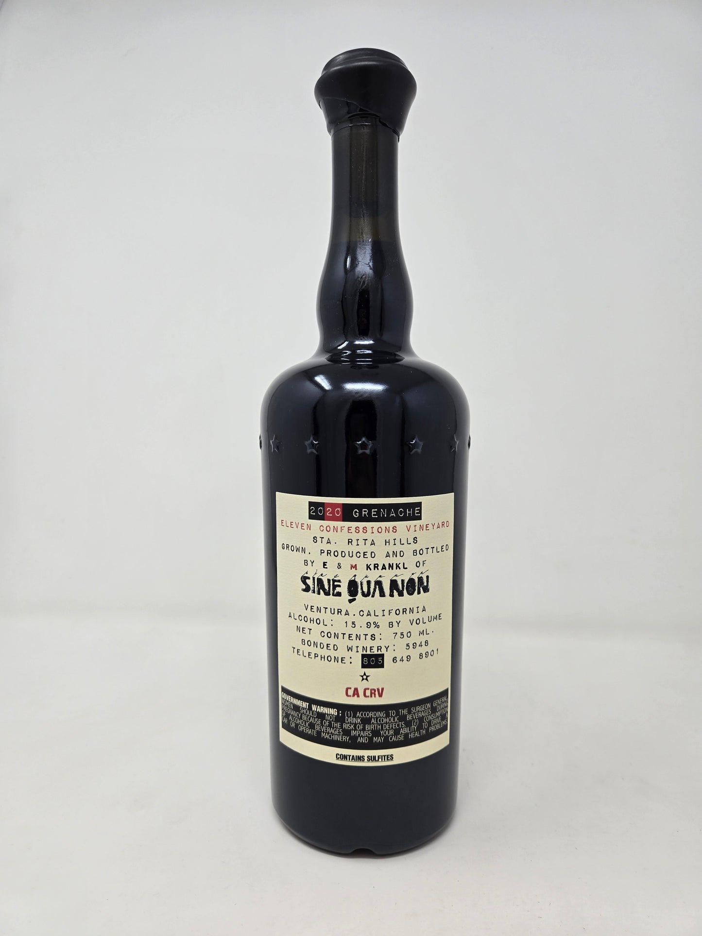 SINE QUA NON Eleven Confessions Grenache