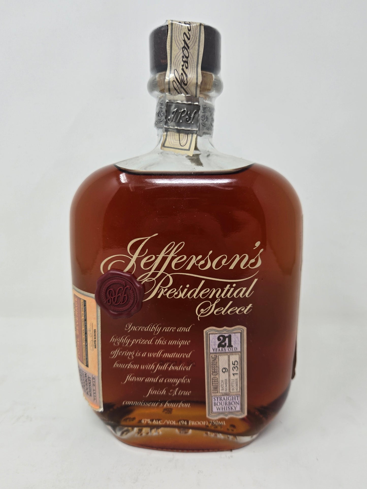 JEFFERSON'S PRESIDENTIAL SELECT 21-Yr Batch 9
