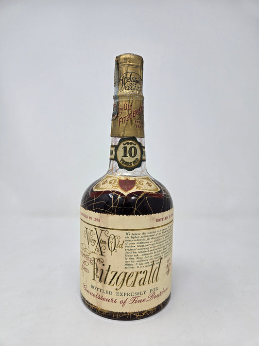 VERY XTRA OLD FITZGERALD 1958 Bonded 10yr 4/5 Quart 90 Proof