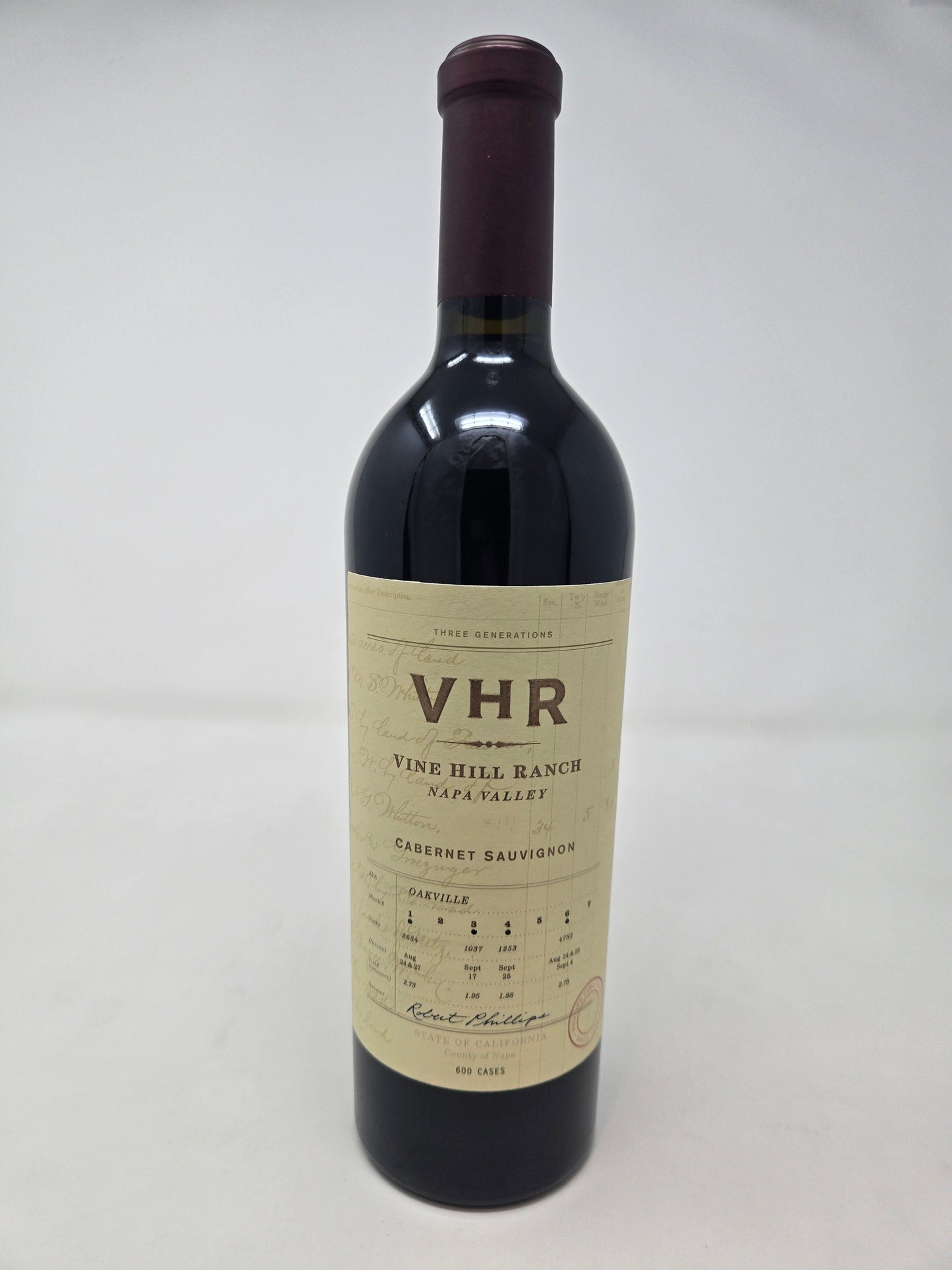 VINE HILL RANCH Cabernet Sauvignon Oakville