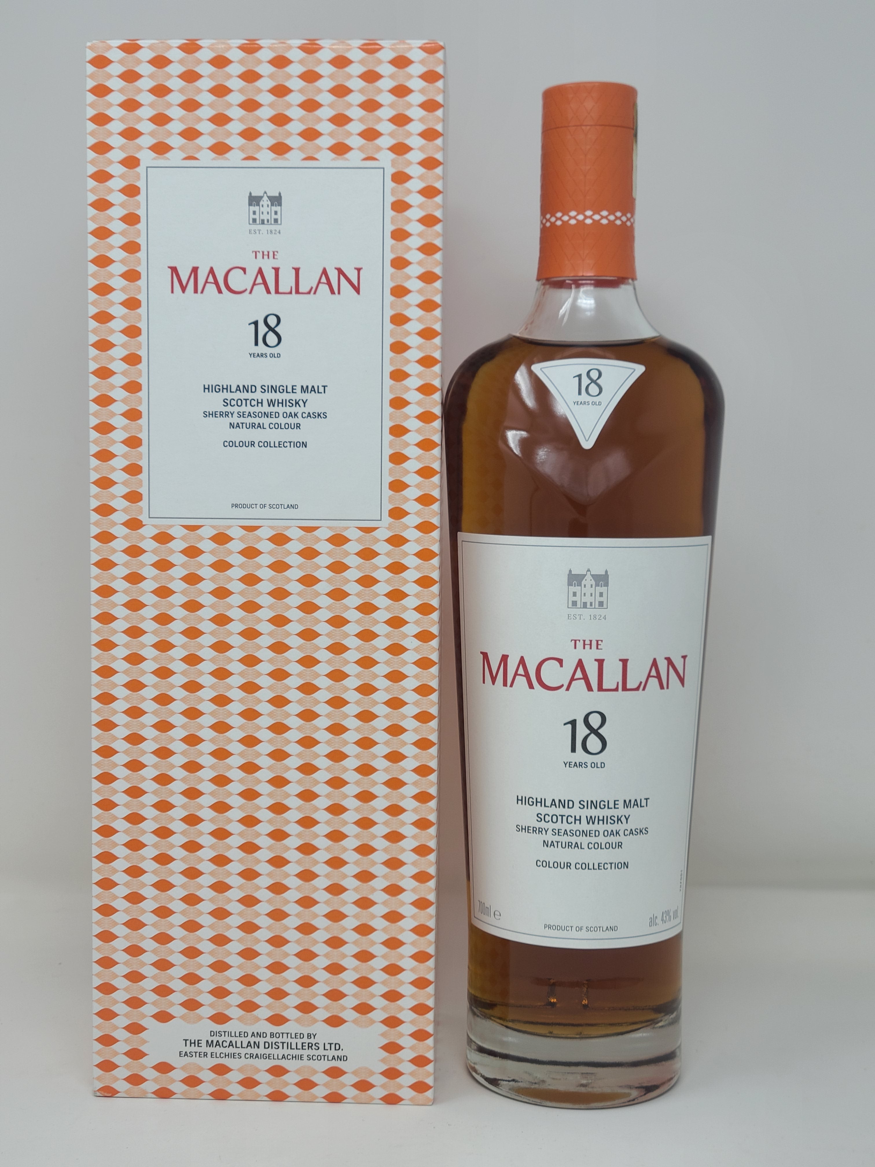 Macallan Colour Collection 18 Year Old Single Malt Scotch Whisky Macallan Colour Collection 18 Year Old Single Malt Scotch Whisky