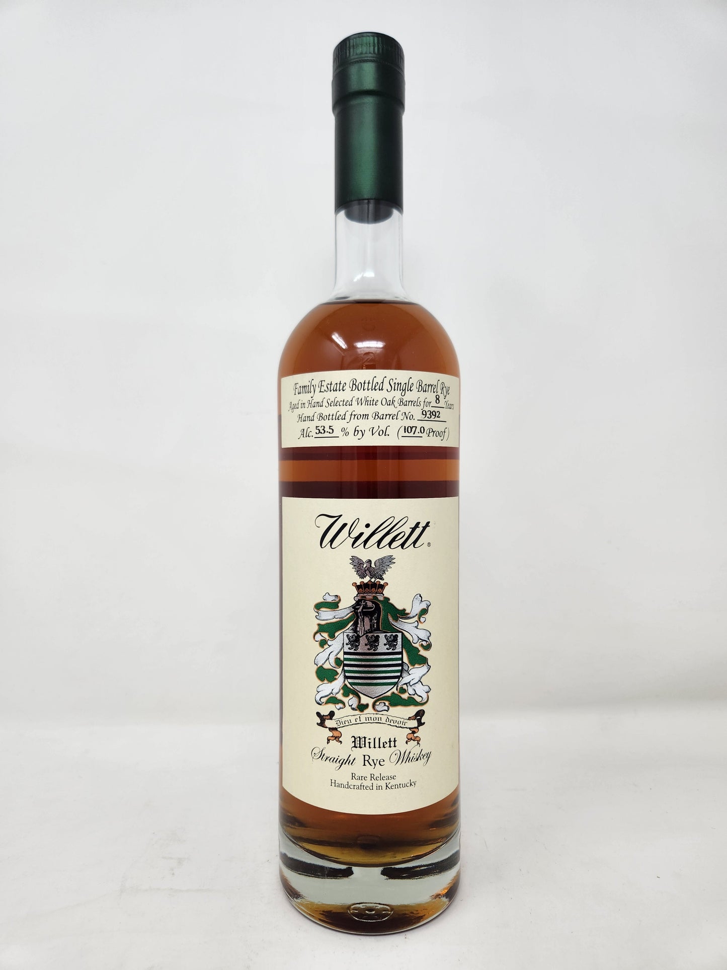 WILLETT 8-Year Rye Barrel 9392 (107 Proof)