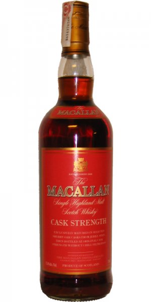 Macallan Cask Strength Red Label Continental Wine Spirits