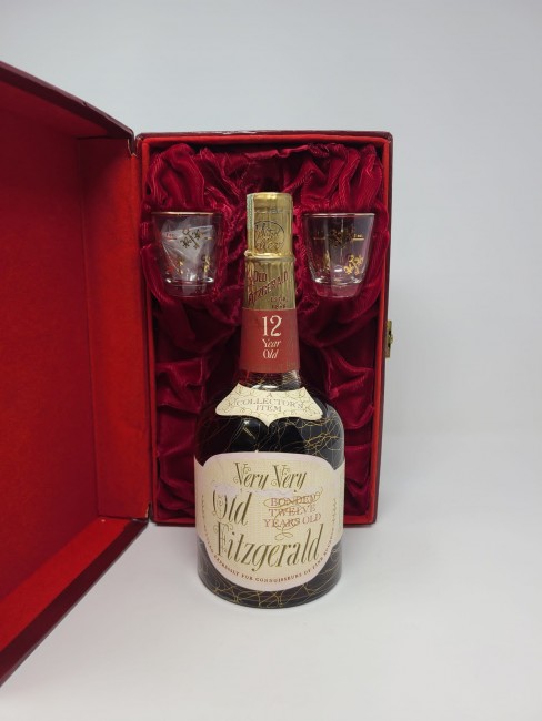 12yr Weller Proof Box Wine 1953 Quart Red - Spirits 100 Set - Stitzel Fitzgerald Very & Very 4/5 Old Bonded Continental