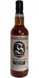 Springbank - 21 Yr Old 46% Old Label